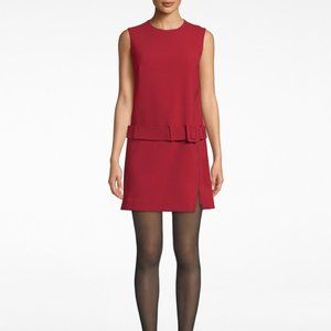 Nicole miller red belted minidress